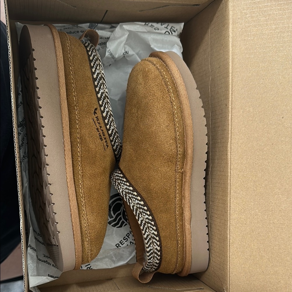 Koolaburra Tan Suede Boots with Slip-On Design
